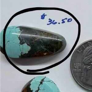 Turquoise and Brown Stone Pendant